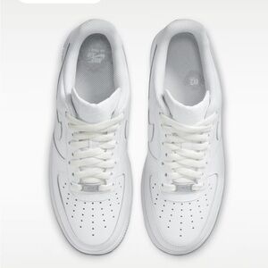 Nike All-White Air Force 1 Athletic Shoes